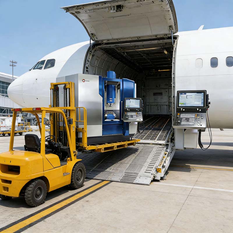 汉墨工业，安全，确定，及时的理念，保证客户准时收到心怡的五轴加工中心机床