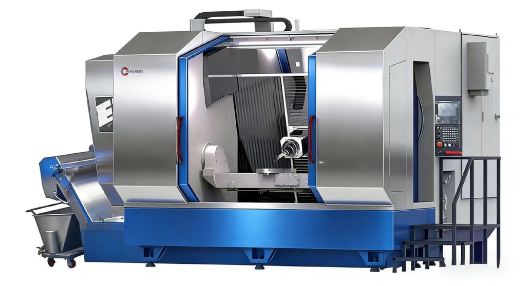 HH5-2000DS卧式双主轴五轴加工中心